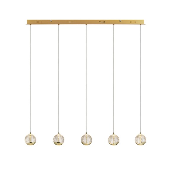 SEGOVIA PE5B-GD - SEGOVIA 5 LIGHT BAR PENDANT - GOLD