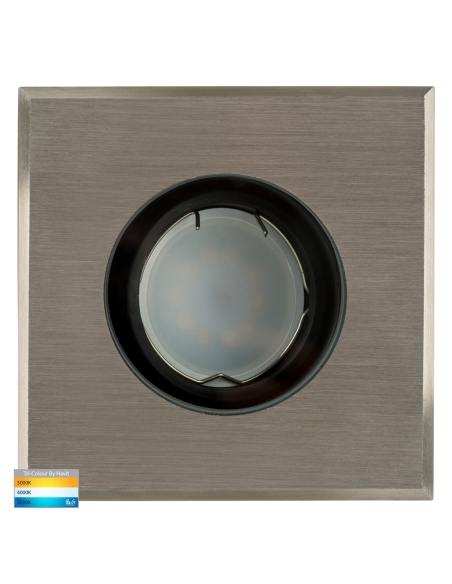 HV1825T-SQ - HV1825T-Square - Luta 316 Stainless Steel TRI Colour Adjustable Inground Light