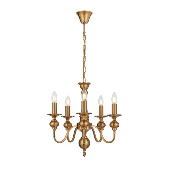 SIEDEL PE05-CP - SIEDEL 5 LIGHT PENDANT - Copper