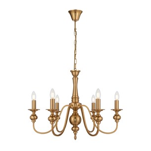 SIEDEL PE06-CP - SIEDEL 6 LIGHT PENDANT - CopperSIEDEL PE06-CP
