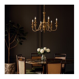 SIEDEL PE06-CP - SIEDEL 6 LIGHT PENDANT - CopperSIEDEL PE06-CP 2