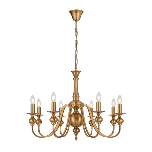 SIEDEL PE08-CP - SIEDEL 8 LIGHT PENDANT - Copper