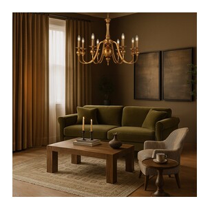 SIEDEL PE08-CP - SIEDEL 8 LIGHT PENDANT - CopperSIEDEL PE08-CP 2