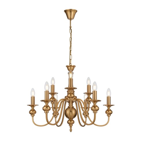 SIEDEL PE09-CP - SIEDEL 9 LIGHT PENDANT - Copper