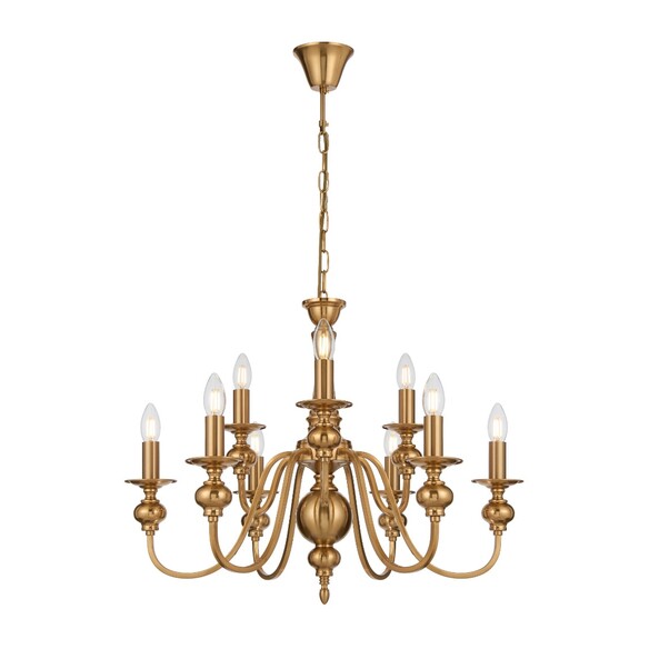 SIEDEL PE09-CP - SIEDEL 9 LIGHT PENDANT - Copper