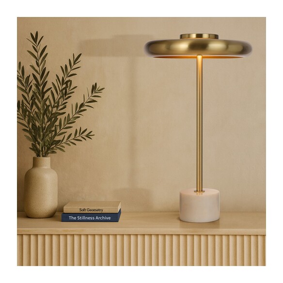 SISBY TL-BMWHM - SISBY TABLE LAMP - Brass MattSISBY TL-BMWHM