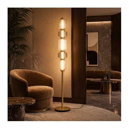 TORSO FL-BK - TORSO FLOOR LAMP - BLACKTORSO FL-BK