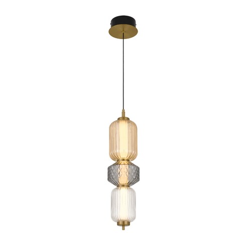 TORSO PE3-BRS - TORSO 3 LIGHT PENDANT - BRASS