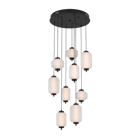 TORSO PE9-BRS - TORSO 9 LIGHT PENDANT - BRASS