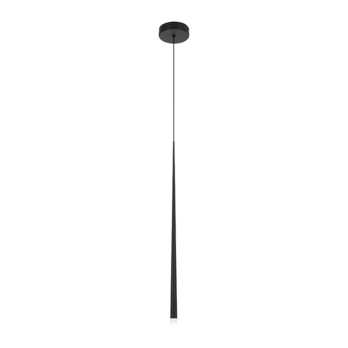 TRINA PE1-BK - TRINA 1 LIGHT PENDANT - BLACK