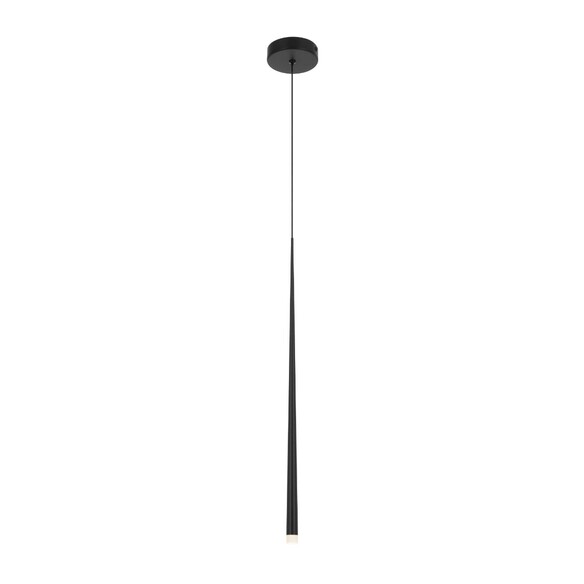 TRINA PE1-BK - TRINA 1 LIGHT PENDANT - BLACK
