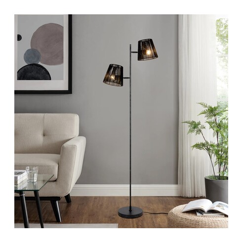 VALORA FL2-GMBK - VALORA FLOOR LAMP - BLACKVALORA FL2-GMBK