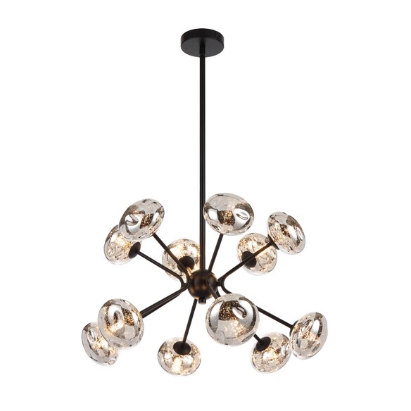 VARLIN PE12-BKMR - VARLIN 12 LIGHT PENDANT - BLACK