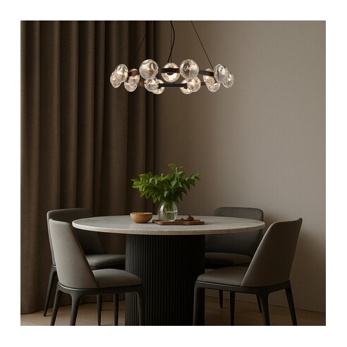 VARLIN PE15-BKMR - VARLIN 15 LIGHT PENDANT - BLACKVARLIN PE15-BKMR