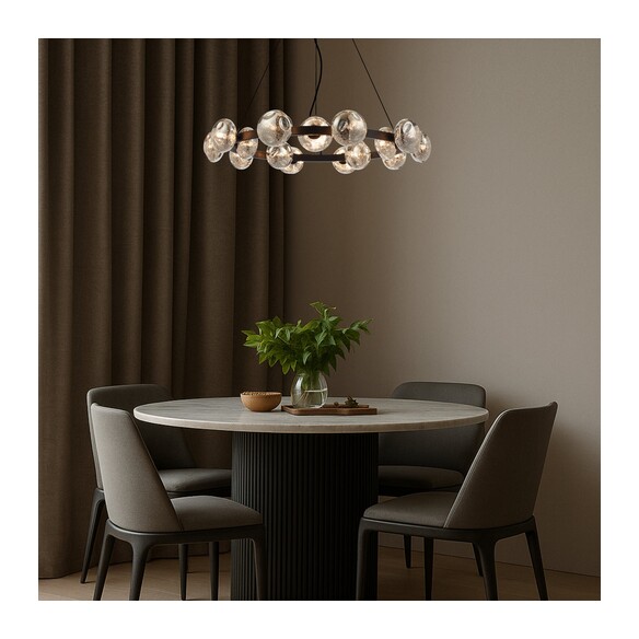 VARLIN PE15-BKMR - VARLIN 15 LIGHT PENDANT - BLACKVARLIN PE15-BKMR