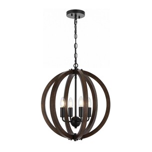 VESTAL PE4-BK - VESTAL 4 LIGHT PENDANT - BLACKVESTAL PE4-BK