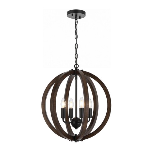 VESTAL PE4-BK - VESTAL 4 LIGHT PENDANT - BLACKVESTAL PE4-BK