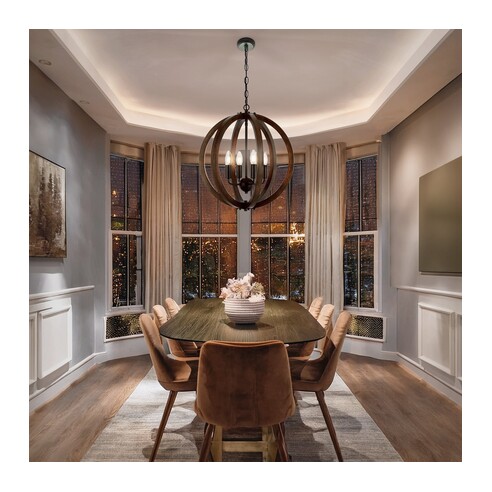 VESTAL PE4-BK - VESTAL 4 LIGHT PENDANT - BLACKVESTAL PE4-BK