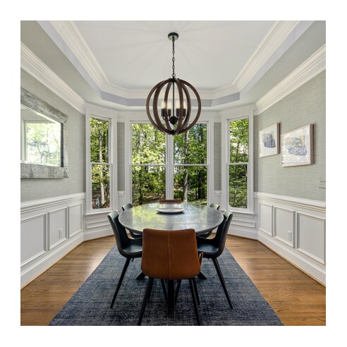 VESTAL PE4-BK - VESTAL 4 LIGHT PENDANT - BLACKVESTAL PE4-BK