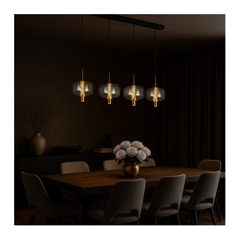 VOLEN PE4B-BKSM - VOLEN 4 LIGHT BAR PENDANT - VOLEN PE4B-BKSM