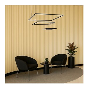 ZAFRA PE3T-BK - ZAFRA 3 TIER PENDANT - BLACKZAFRA PE3T-BK 2