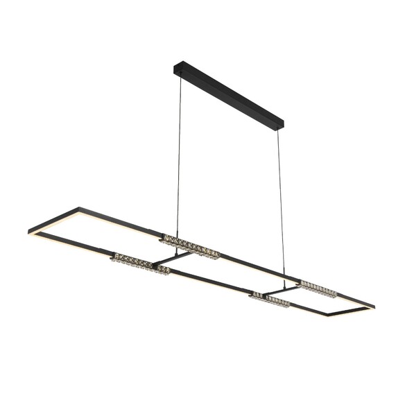 ZAFRA PER-BK - ZAFRA RECTANGLE PENDANT - BLACK