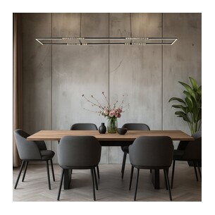 ZAFRA PER-BK - ZAFRA RECTANGLE PENDANT - BLACKZAFRA PER-BK 2