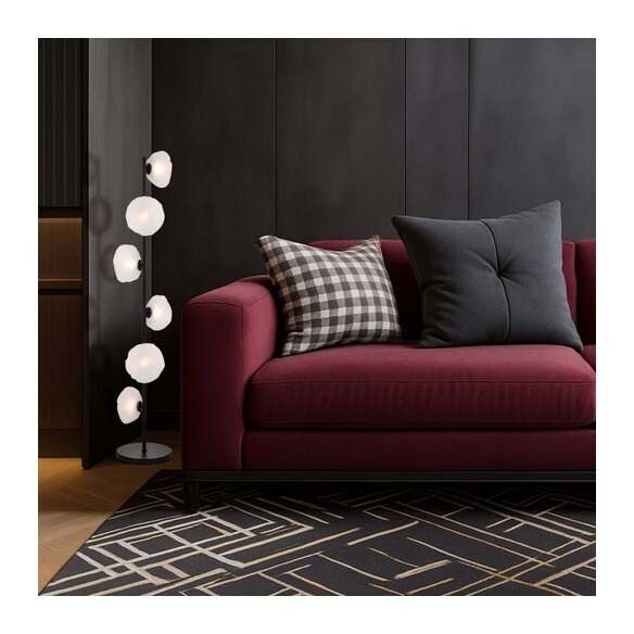ZECCA FL6-AGFR - ZECCA 6 LIGHT FLOOR LAMP - ZECCA FL6-AGFR