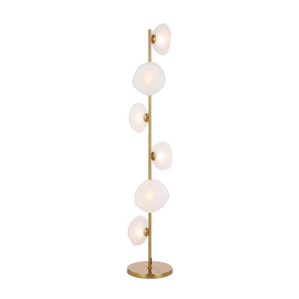 ZECCA FL6-AGFR - ZECCA 6 LIGHT FLOOR LAMP - ZECCA FL6-AGFR