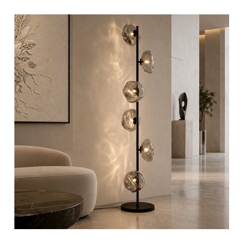 ZECCA FL6-AGFR - ZECCA 6 LIGHT FLOOR LAMP - ZECCA FL6-AGFR