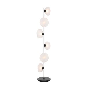 ZECCA FL6-BKSM - ZECCA 6 LIGHT FLOOR LAMP - Black SmokeZECCA FL6-BKSM