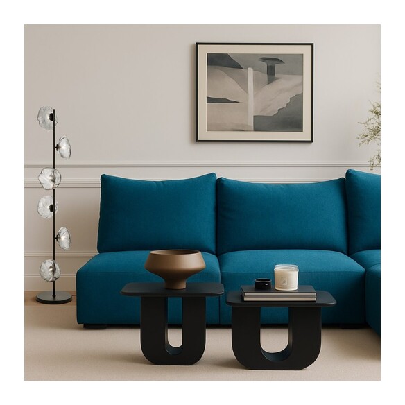 ZECCA FL6-BKSM - ZECCA 6 LIGHT FLOOR LAMP - Black ZECCA FL6-BKSM