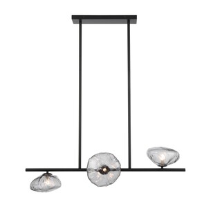 ZECCA PE3H-AGFR - ZECCA 3 LIGHT HORIZONTAL PENDANT - ZECCA PE3H-AGFR