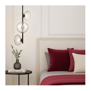ZECCA PE3V-BKFR - ZECCA 3 LIGHT VERTICAL PENDANT - BLACKZECCA PE3V-BKFR 2