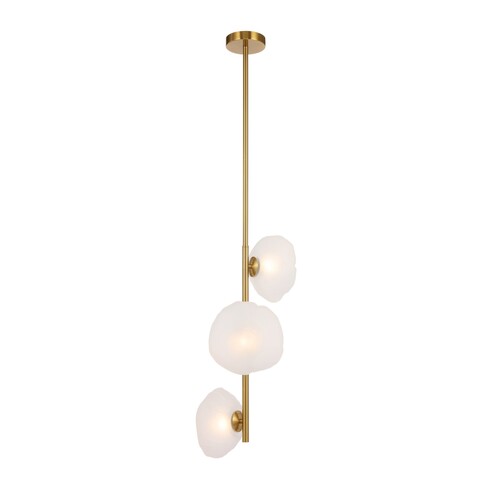 ZECCA PE3V-BKFR - ZECCA 3 LIGHT VERTICAL PENDANT ZECCA PE3V-BKFR