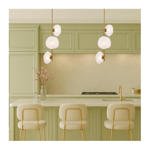 ZECCA PE3V-BKFR - ZECCA 3 LIGHT VERTICAL PENDANT ZECCA PE3V-BKFR