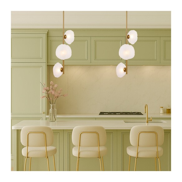 ZECCA PE3V-BKFR - ZECCA 3 LIGHT VERTICAL PENDANT ZECCA PE3V-BKFR