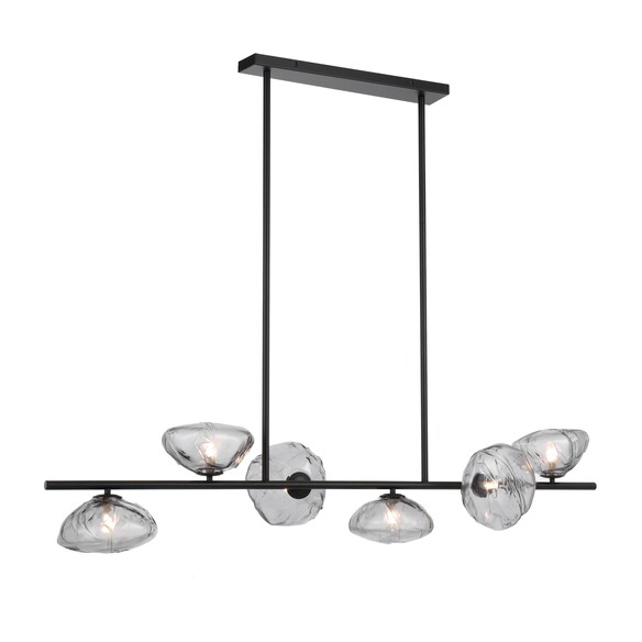 ZECCA PE6-AGFR - ZECCA 6 LIGHT PENDANT - ANTIQUE ZECCA PE6-AGFR