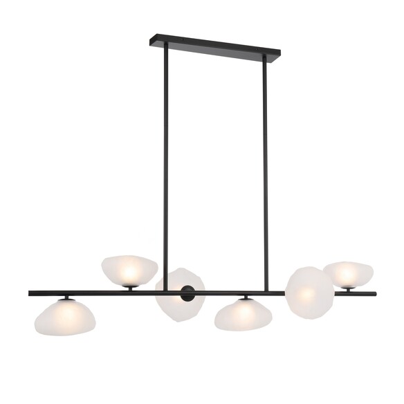 ZECCA PE6-AGFR - ZECCA 6 LIGHT PENDANT - ANTIQUE ZECCA PE6-AGFR