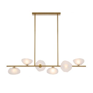 ZECCA PE6-BKSM - ZECCA 6 LIGHT PENDANT - Black SmokeZECCA PE6-BKSM
