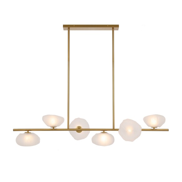 ZECCA PE6-BKSM - ZECCA 6 LIGHT PENDANT - Black Smoke