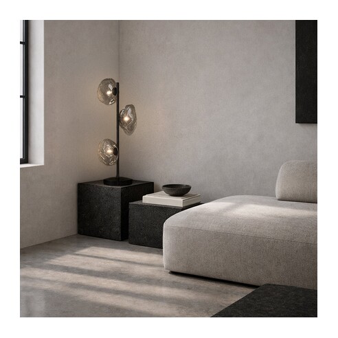 ZECCA TL3-AGFR - ZECCA 3 LIGHT TABLE LAMP - ZECCA TL3-AGFR