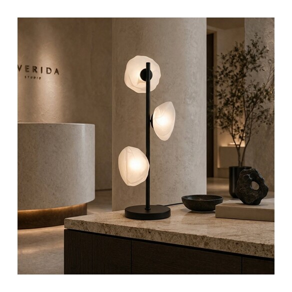 ZECCA TL3-AGFR - ZECCA 3 LIGHT TABLE LAMP - ZECCA TL3-AGFR