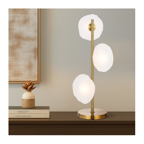 ZECCA TL3-AGFR - ZECCA 3 LIGHT TABLE LAMP - ZECCA TL3-AGFR