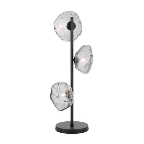ZECCA TL3-BKFR - ZECCA 3 LIGHT TABLE LAMP - BLACKZECCA TL3-BKFR