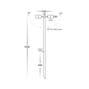 HV1405T-BR - Tivah Solid Brass TRI Colour Double Adjustable HV1405T-BR 2