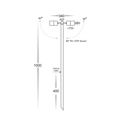 HV1405T-BR - Tivah Solid Brass TRI Colour Double HV1405T-BR