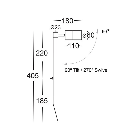 HV1407T-BR - Tivah Solid Brass TRI Colour Single HV1407T-BR