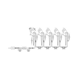 HV1428RGBCW-KIT - Spitze Black 5x 3W WIFI RGBCW LED Garden HV1428RGBCW-KIT 2