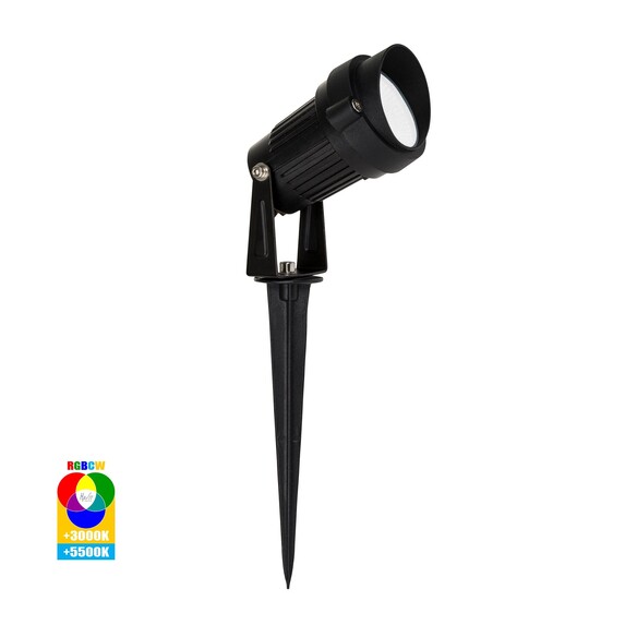 HV1428RGBCW-EXT - HV1428RGBCW - Spitze Black 3W RGBCW LED Garden Spike Light